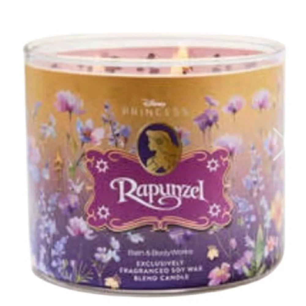 BATH & BODY WORKS DISNEY PRINCESS RAPUNZEL 3 WICK CANDLE
